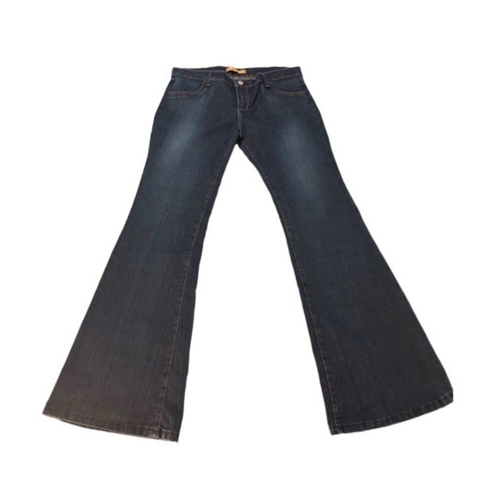 Vintage Danesi Boot Cut Jeans Juniors 3 28 Waist Bedazzled Low Rise 90s NWT